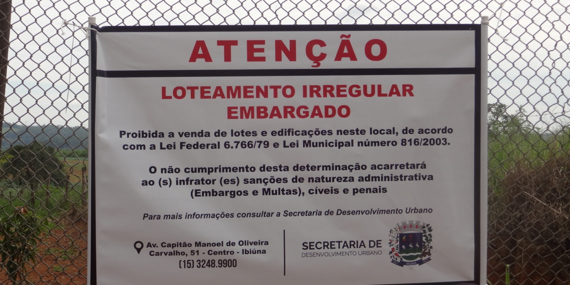 Prefeitura de Ibiúna embarga mais de 10 loteamentos desde janeiro