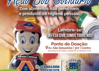 Defesa Civil de Ibiúna inicia campanha de arrecadação para Casa de Santa Rita