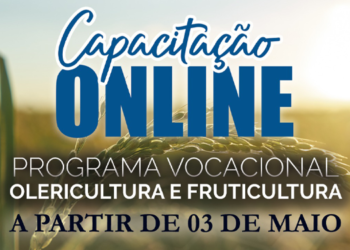 Secretaria de Agricultura oferece curso de olericultura e fruticultura