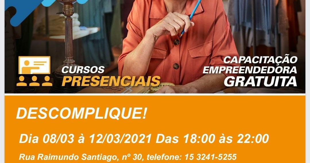 Sebrae Aqui Ibiúna abre inscrições para o curso ‘Descomplique – Primeiros Passos’
