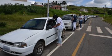 Ibiúna inicia vacinação pelo sistema drive-trhu