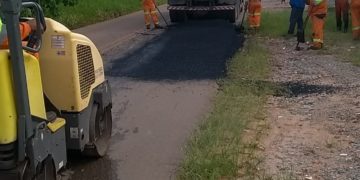 Prefeitura de Ibiúna realiza operação tapa-buraco na Rodovia Júlio Dal Fabro