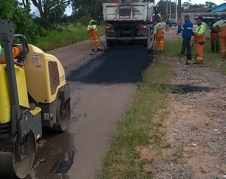 Prefeitura de Ibiúna realiza operação tapa-buraco na Rodovia Júlio Dal Fabro