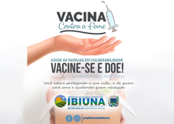 Prefeitura de Ibiúna faz campanha Vacina Contra a Fome