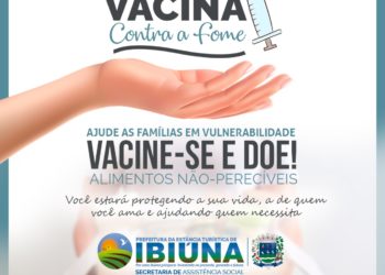 Vacina Contra a Fome: Campanha continua durante a vacinação Covid-19 em Ibiúna; participe