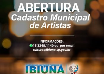 Secretaria de Cultura e Turismo reabre Cadastro Municipal de Artistas