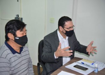 Prefeito Paulinho Sassaki recebe vista do deputado Vitor Lippi