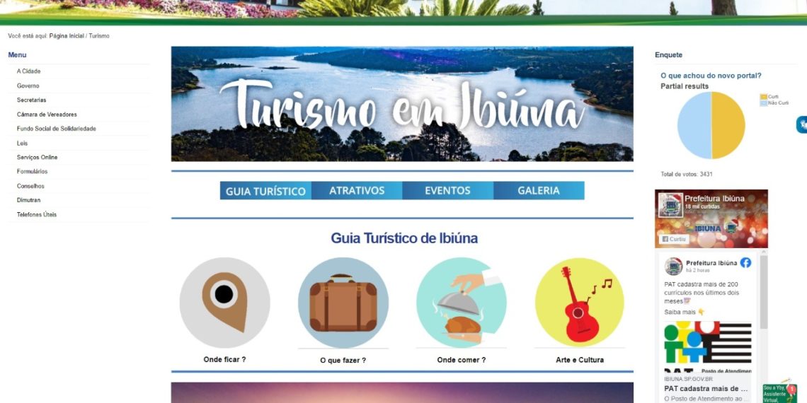 Ibiúna lança portal do Turismo
