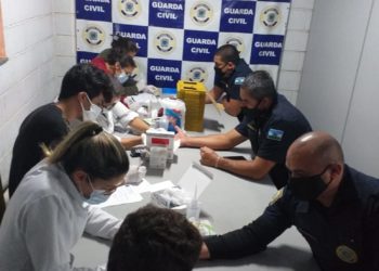 Guarda Civil Municipal faz testes da Covid-19