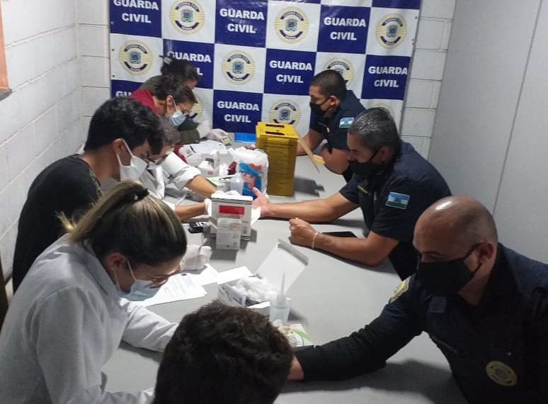 Guarda Civil Municipal faz testes da Covid-19