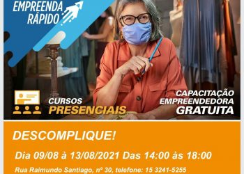 Sebrae Aqui Ibiúna oferece curso para potenciais empreendedores