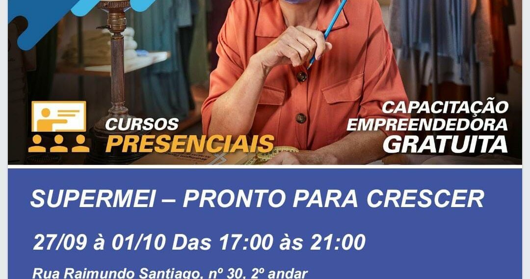 Sebrae Aqui Ibiúna abre inscrições para curso ‘Pronto para Crescer’