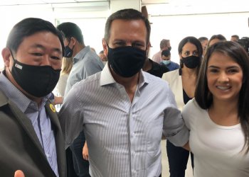 Prefeito Paulinho Sasaki encontra governador João Dória