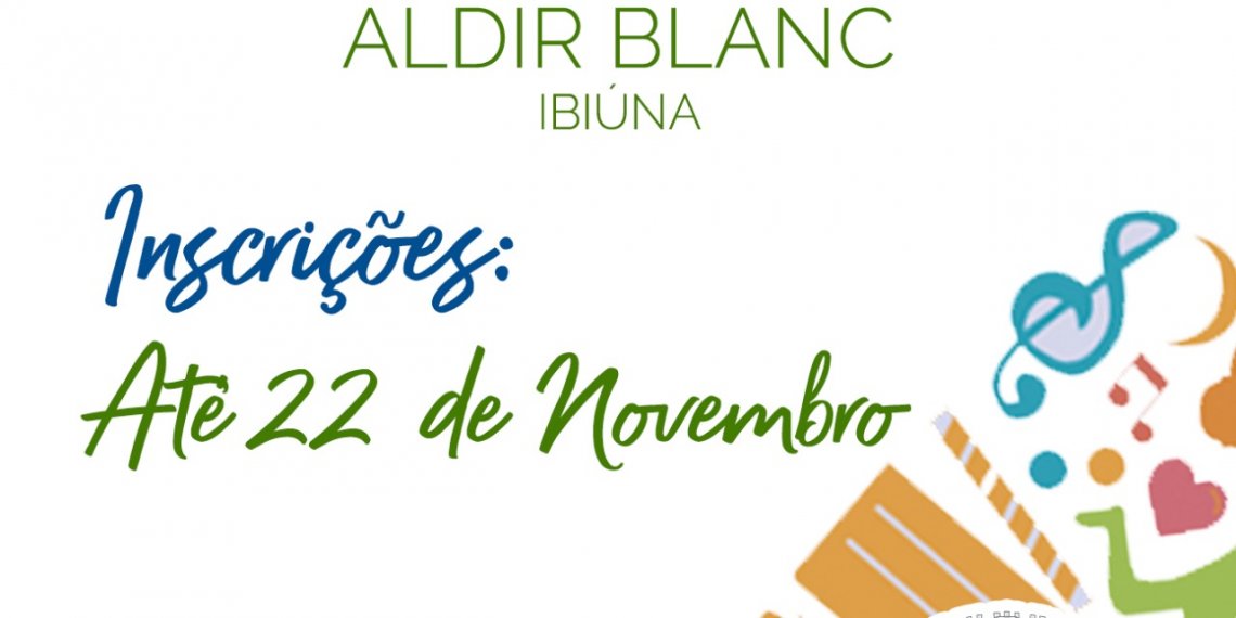 Abertas inscrições para projetos Lei Aldir Blanc