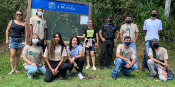 Jovens do curso de Ecoturismo com práticas em Hotelaria vistam o Parque Jurupará
