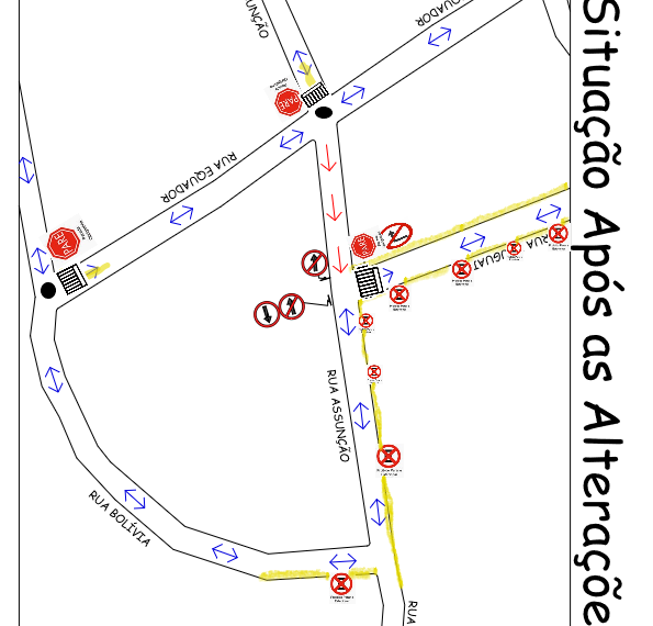 Dimutran realiza mudança de sentido de vias nos bairros Jd. Nova Ibiúna e Res. Europa