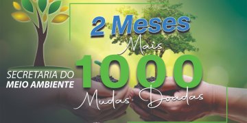 Secretaria de Meio Ambiente doa mais de 1000 mudas nos primeiros 50 dias do ano
