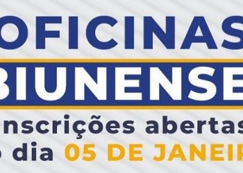 INSCRIÇÕES PARA AS OFICINAS IBIUNENSES A PARTIR DO DIA 05/01