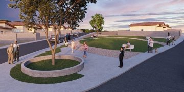 PLANTA DA NOVA PRAÇA E ÁREA DE ESPORTES E LAZER DO GEMIMA