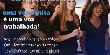Inscrições para as oficinas de Canto e Coral