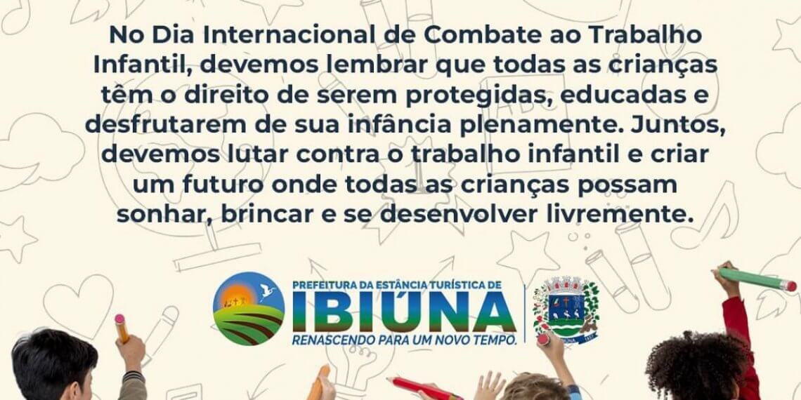 Dia Internacional de Combate ao Trabalho Infantil