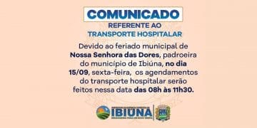 INFORMATIVO SOBRE O TRANSPORTE HOSPITALAR
