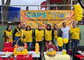 CAPS realiza ação de conscientização em apoio ao Setembro Amarelo em Ibiúna
